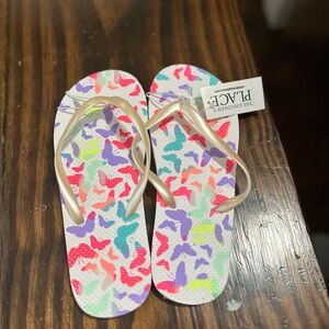 The Children's Place Multicolor Butterfly Flip Flops